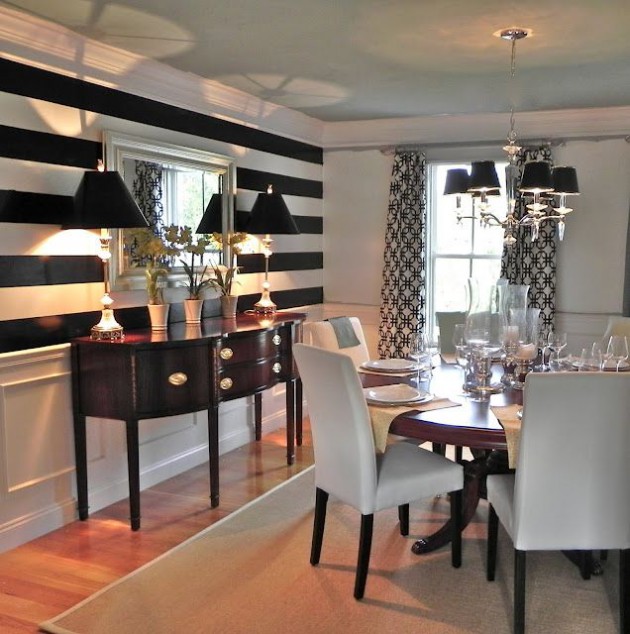 Accent Color For Black And White Kitchen - Black And White Kitchen With Wood Accents