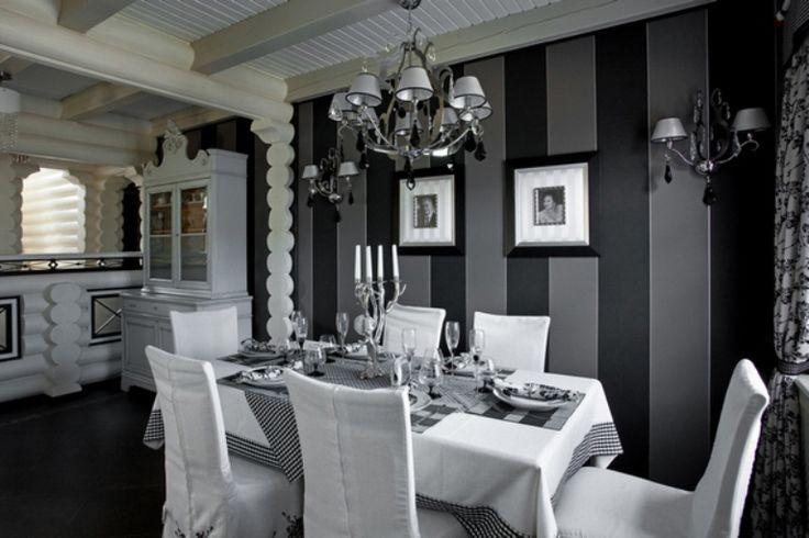 striped dining room ideas