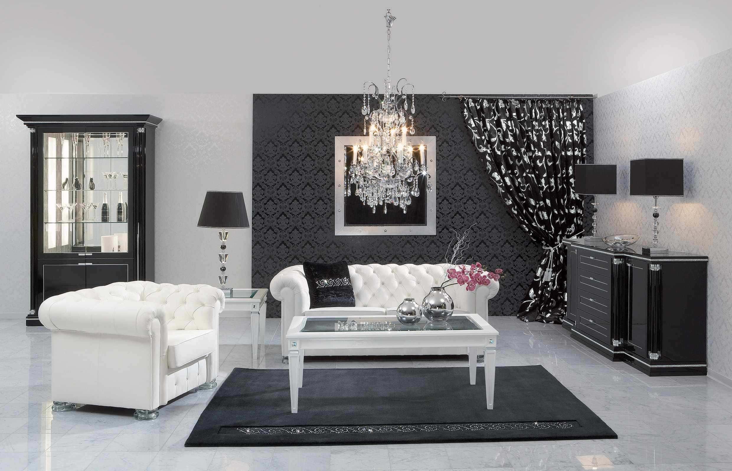 17 Fabulous Black White Living Room Design Ideas