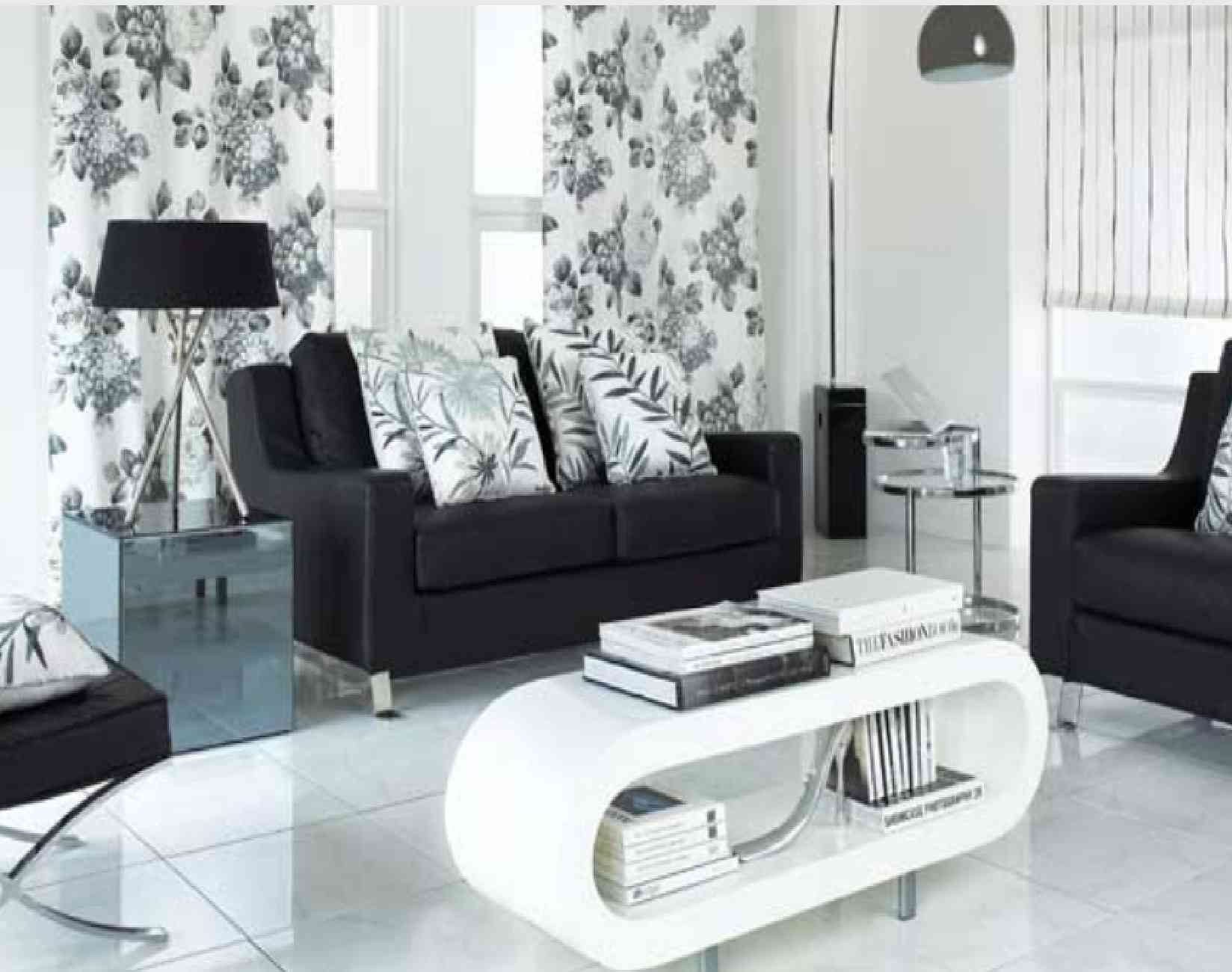 17 Fabulous Black & White Living Room Design Ideas
