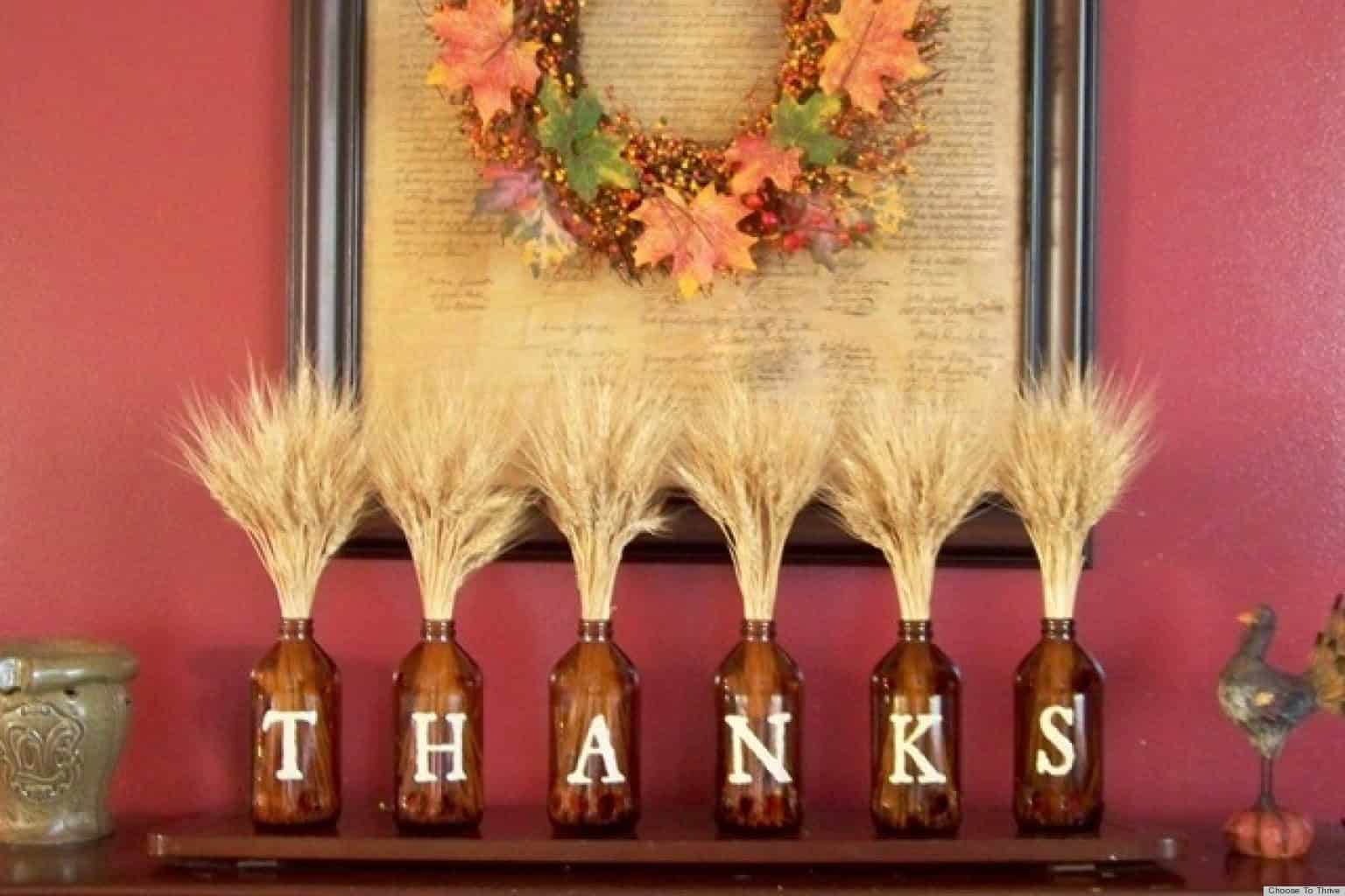 19 Totally Easy & Inexpensive DIY Thanksgiving Decorations