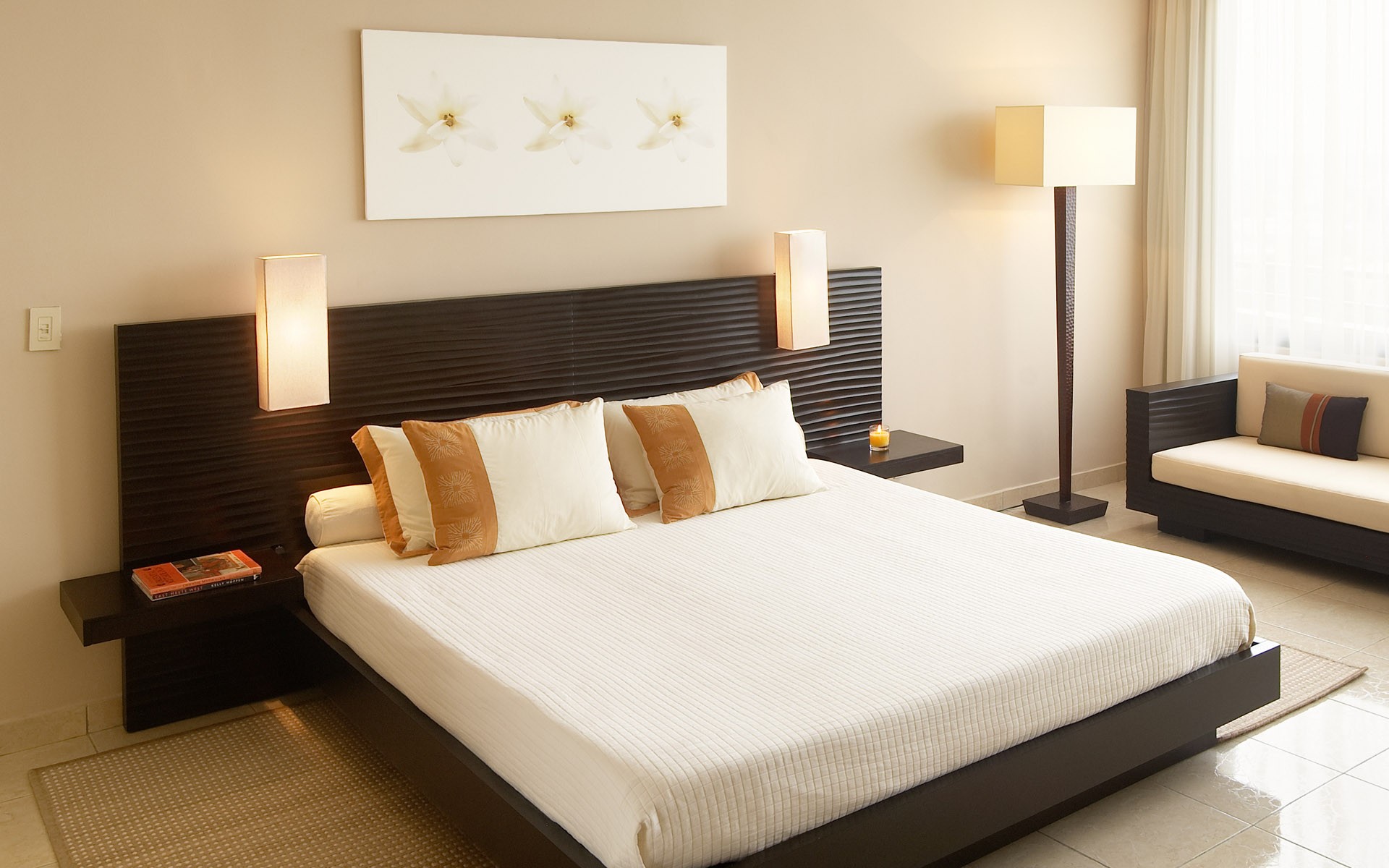 bedroom furniture for beige walls