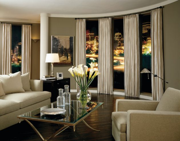 glamorous living room curtains