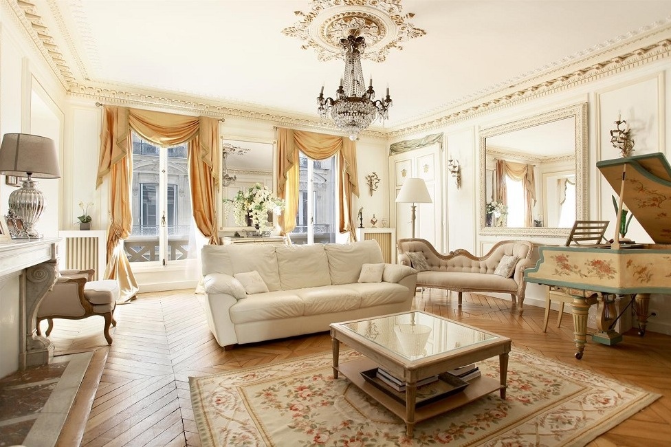 france inspired living room