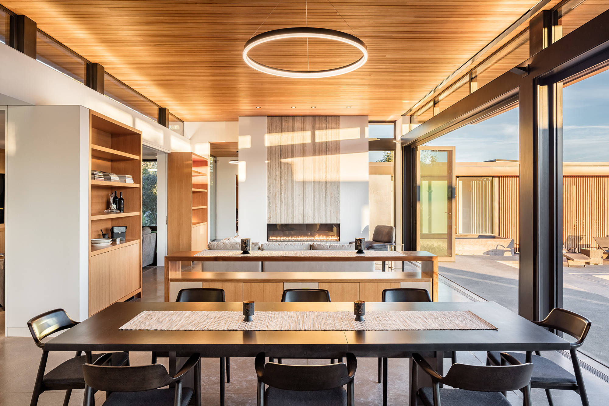 the modern private dining room