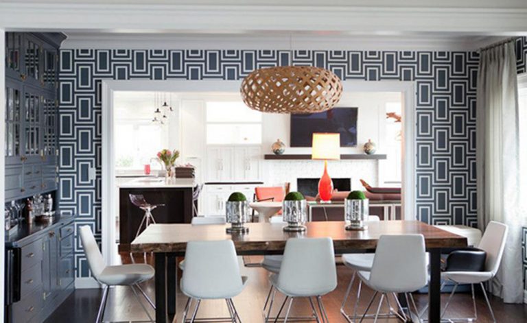 17 Fabulous Dining Room Designs With Modern Wallpaper