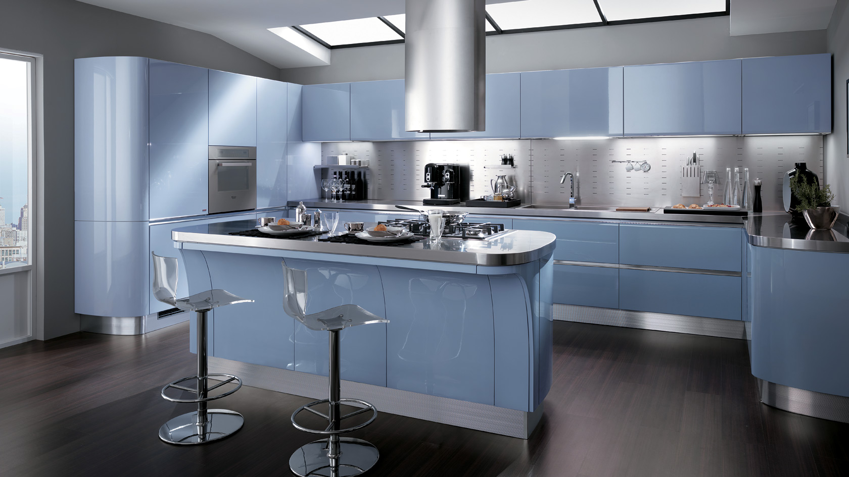 17 Appealing Blue Kitchen Designs That Everyone Should See   7 51 