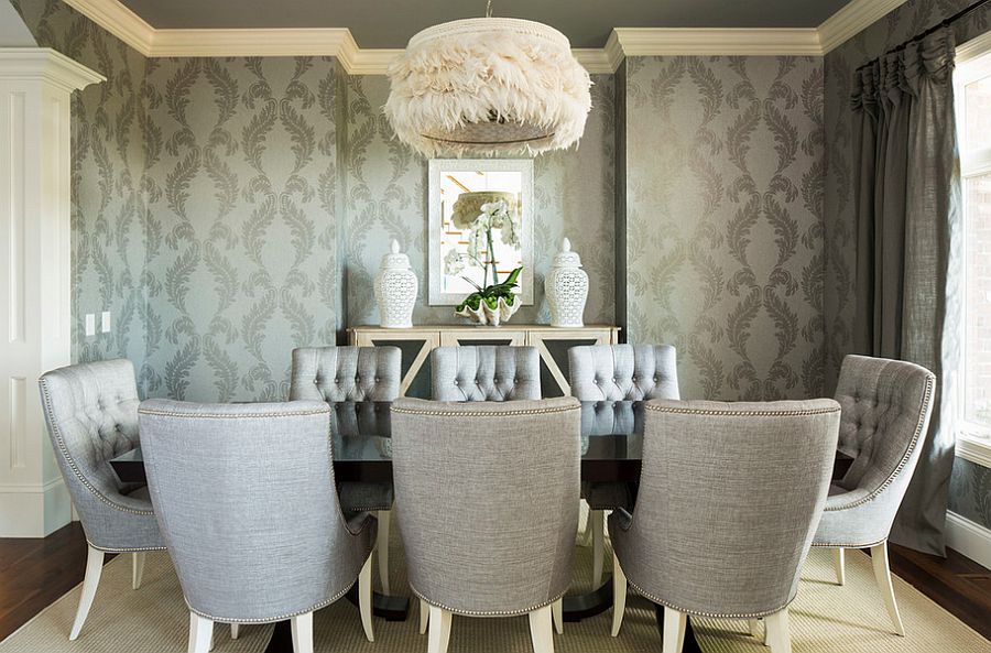17 fabulous dining room designs with modern wallpaper 17 fabulous dining room designs with