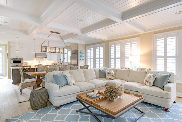 large coastal living room sliders