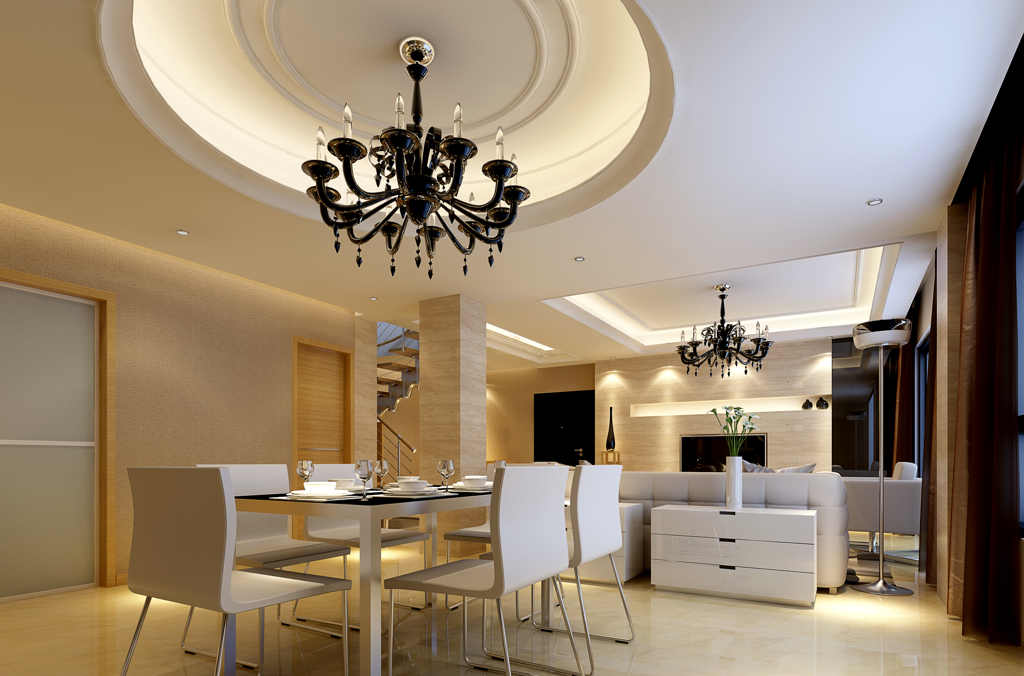 dining room ceiling trim ideas