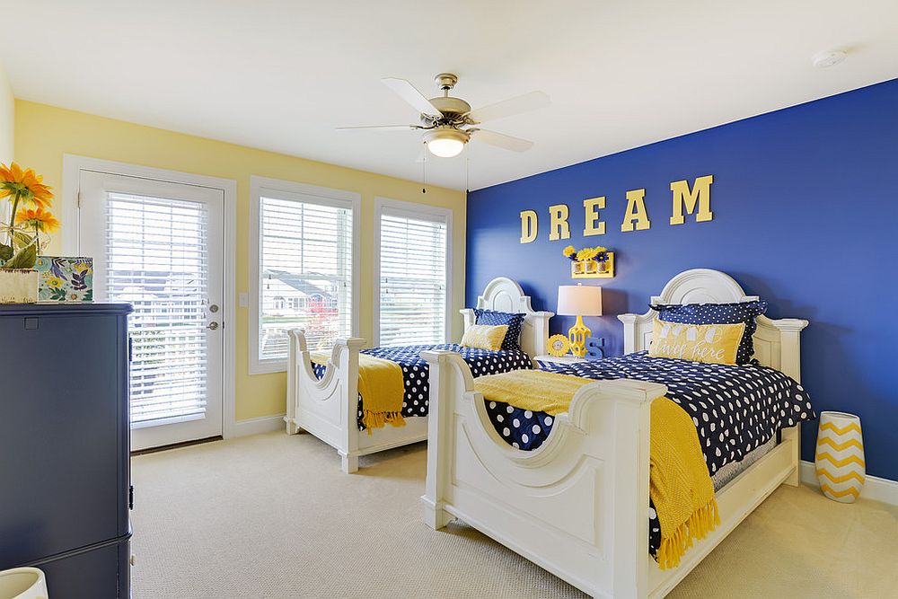 Yellow And Blue Living Room Small