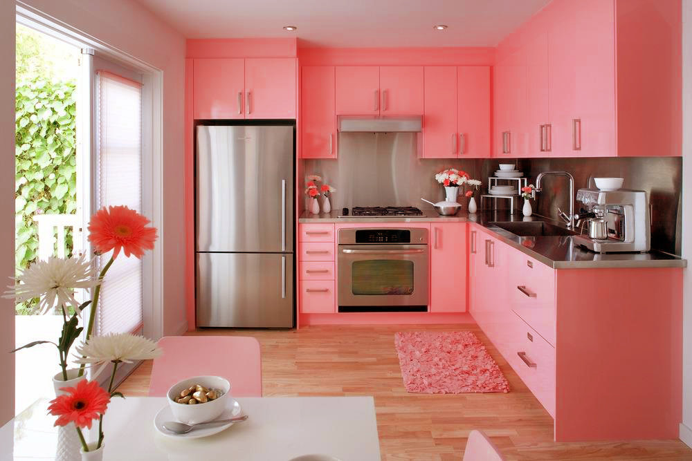 vibrant contemporary kitchen design