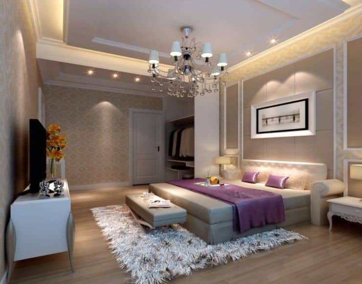 16 Fascinating Bedrooms With Extravagant Chandeliers