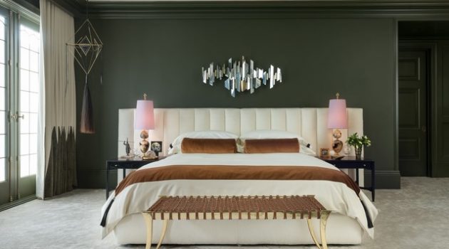 17 Enrossing Bedroom Designs With Dark Wall That Breaks The Monotony