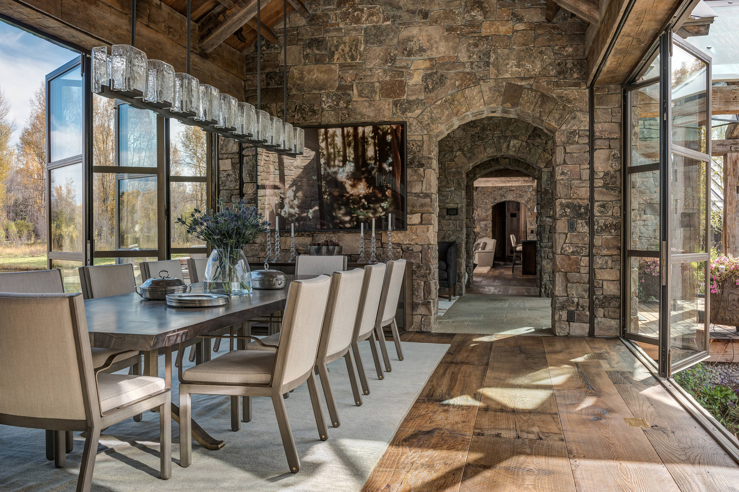 houzz rustic dining room