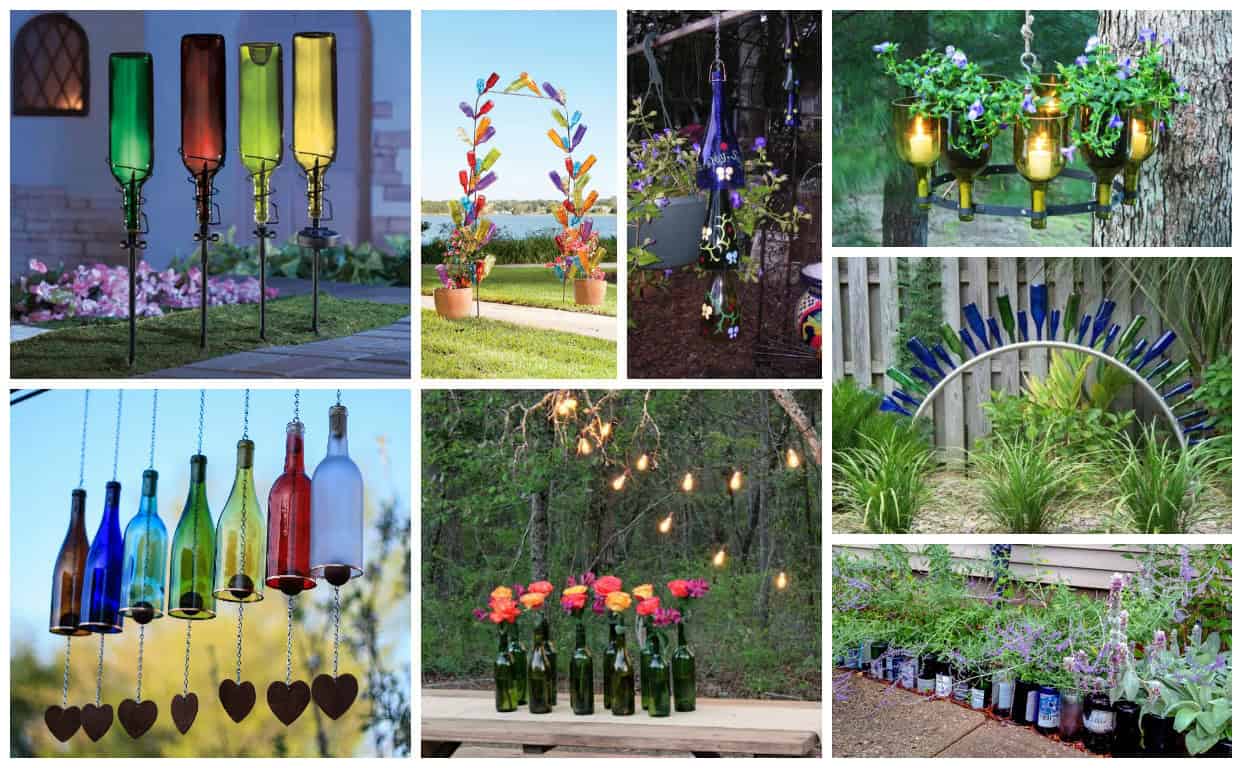 17 Super Creative DIY Glass Bottle Projects To Beautify Your Yard