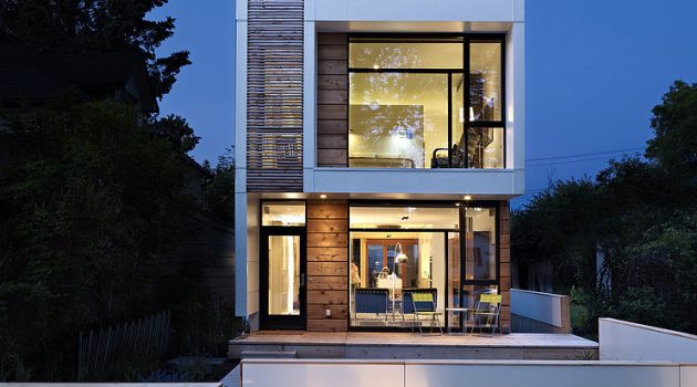 The Narrow LG House by Thirdstone in Edmonton, Canada