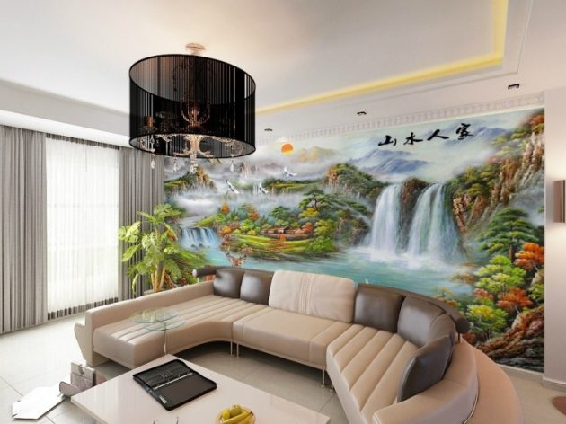 Golden Living Room Wallpaper 3D European Style For TV And Home Decor From  Eurj18, $17.09 | DHgate.Com