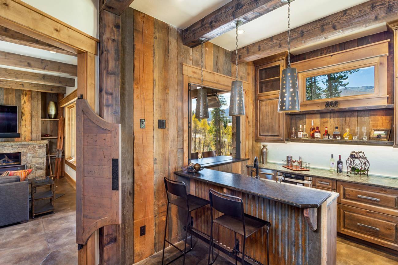 15 Distinguished Rustic Home Bar Designs For When You Really Need That 