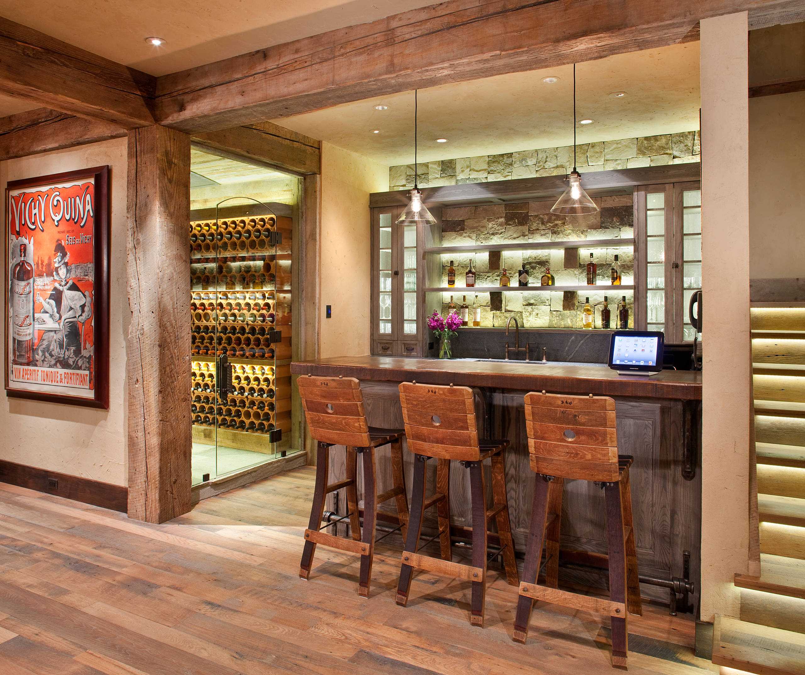 15 Distinguished Rustic Home Bar Designs For When You Really Need That Drink 9 