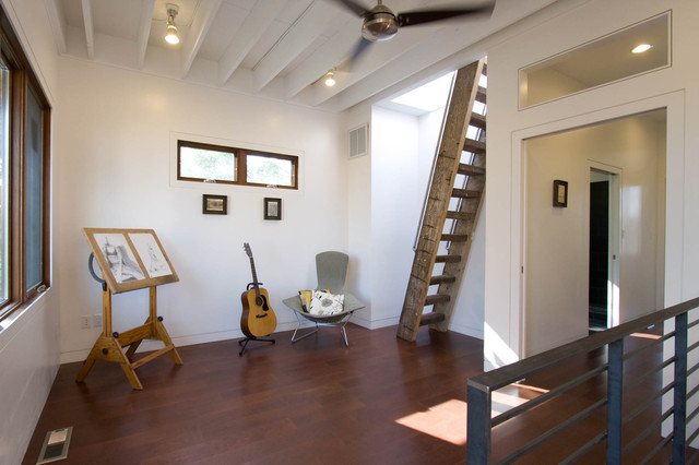 18 Interesting Options For Designing Stairs For The Attic