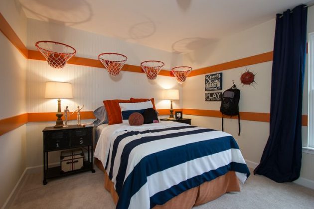kids basketball bed