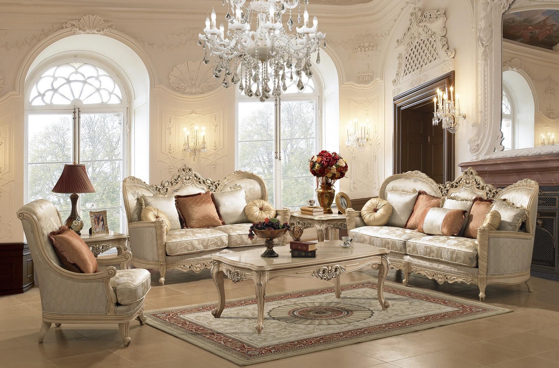 Elegant Living Room Using Victorian Accents