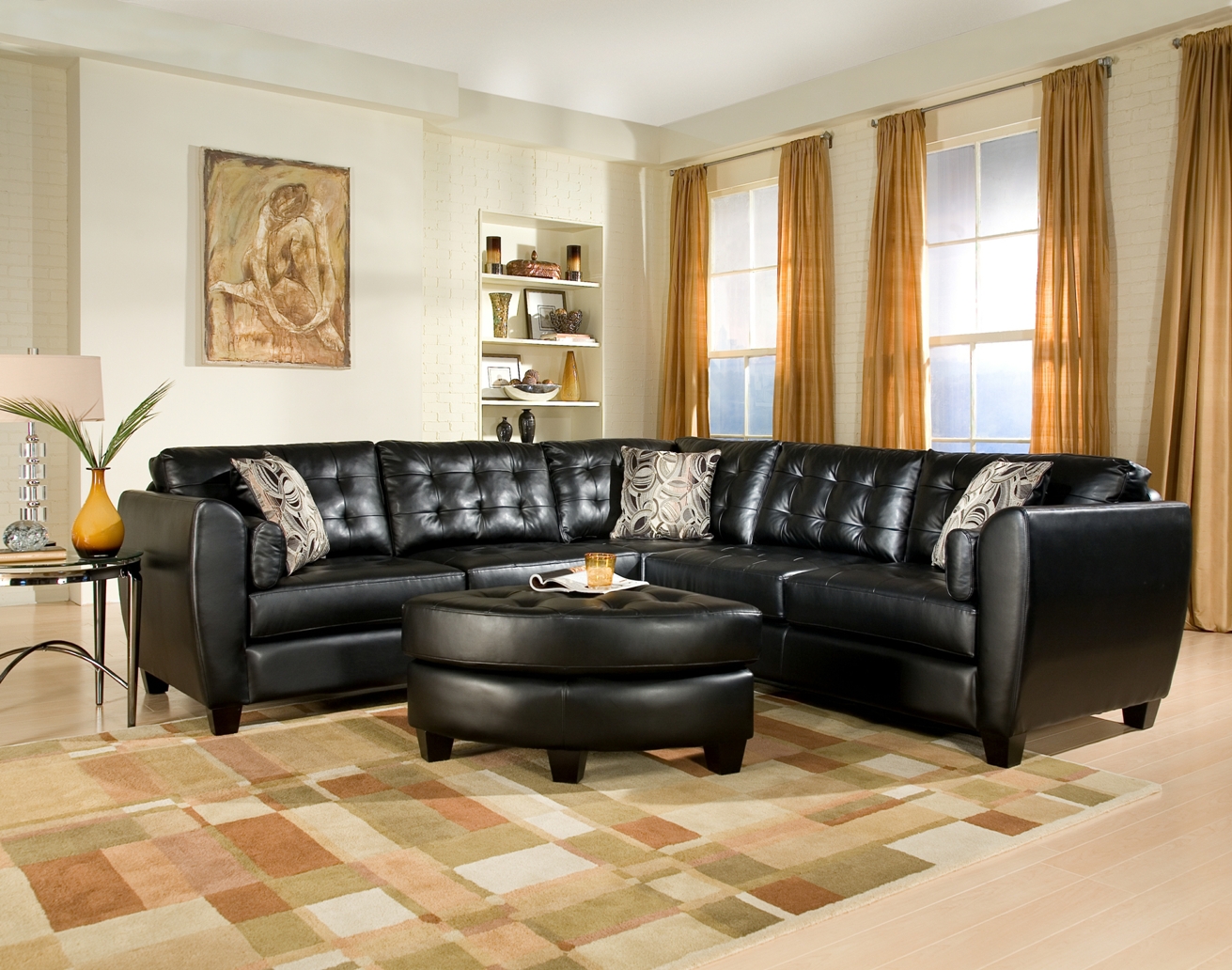 living room set cutains