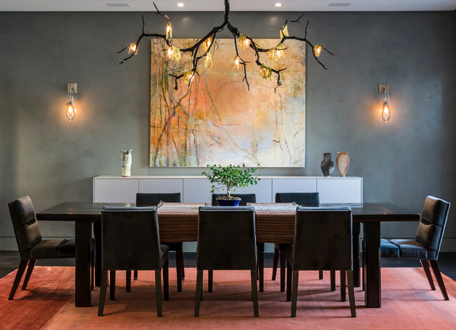 lucite chandelier dining room