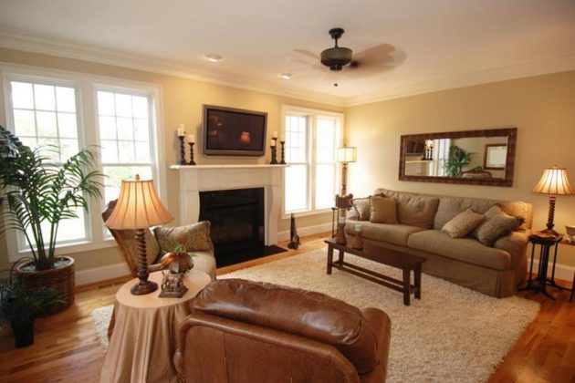 neutral earth tones living room
