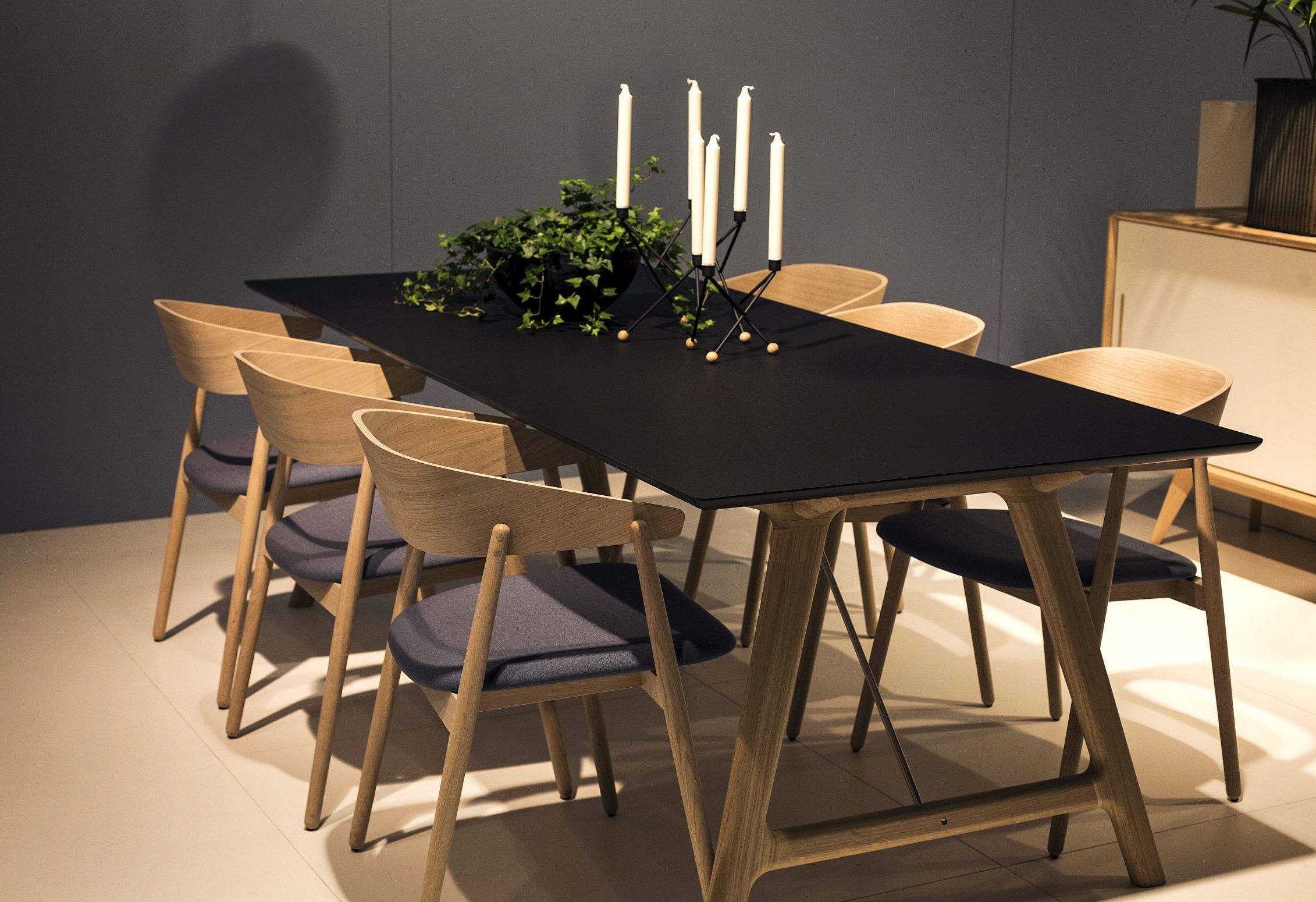 electrified wood dining room table