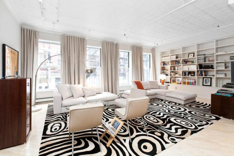 Black And White Carpet For Living Room