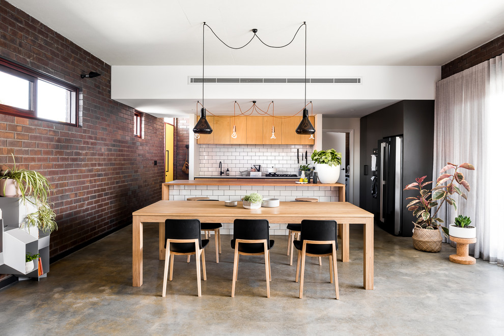 industrial home dining room