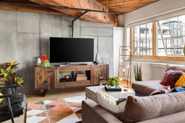 18 Irresistible Industrial Living Room Designs That Will Take Your ...