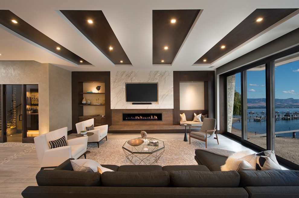 latest living room wall design