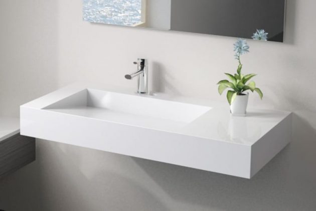 modern wall mounted bathroom sink faucets