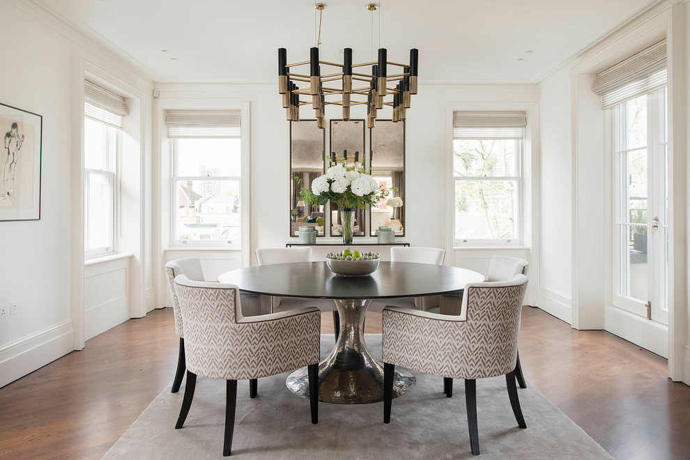 transitional antique dining room