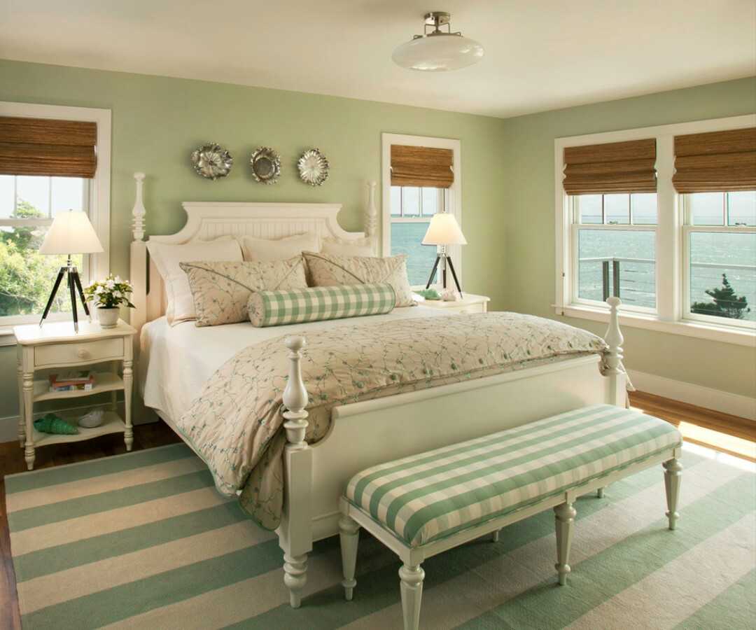 Green And White Bedroom Ideas