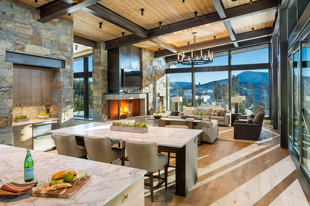 rustic contemporary dining room