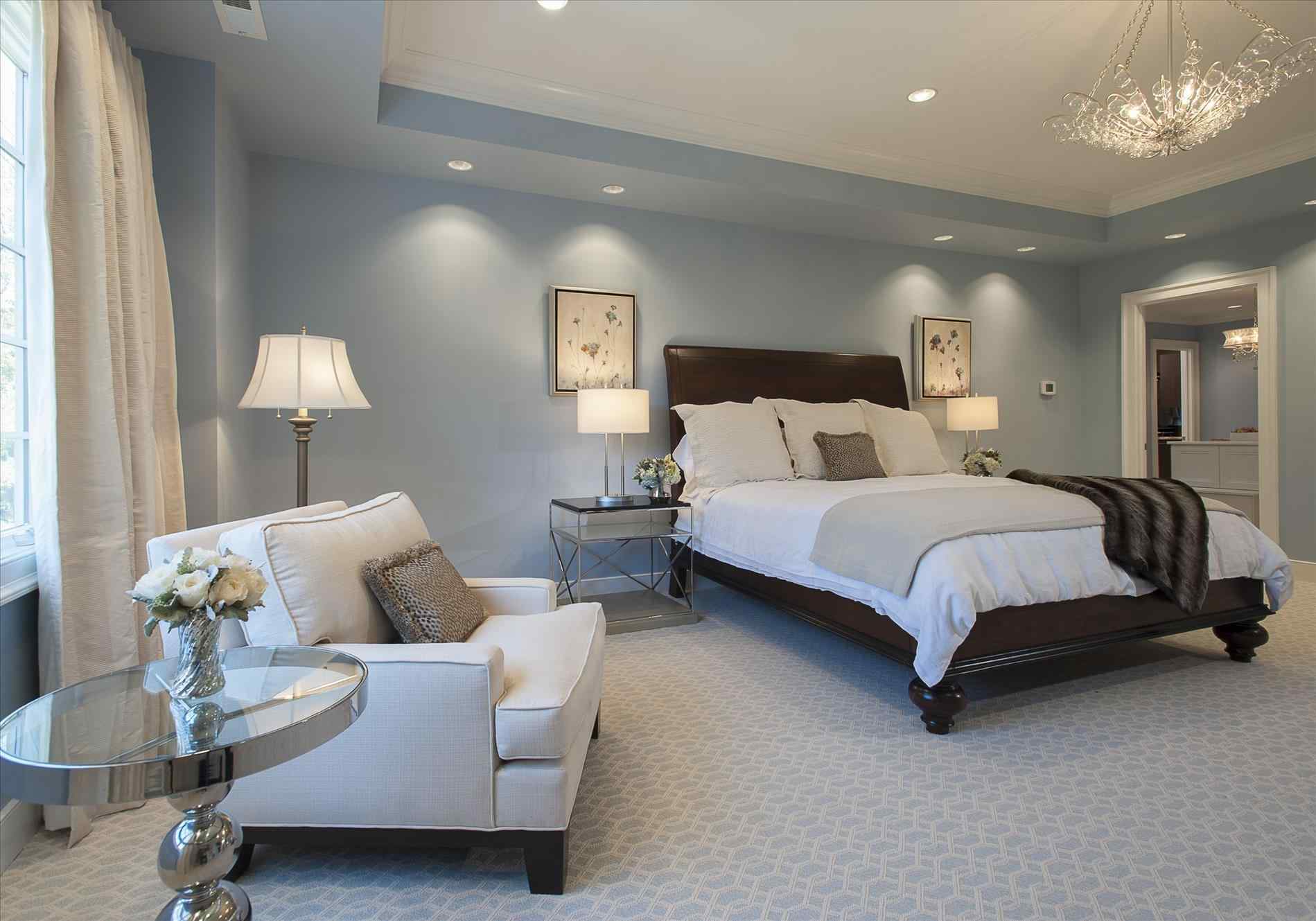 blue color bedroom furniture