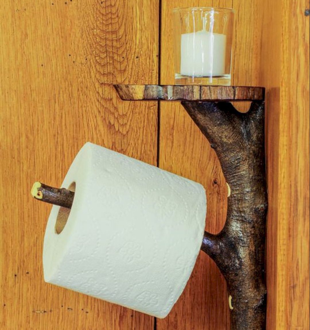 Держатель для туалетной бумаги из дерева