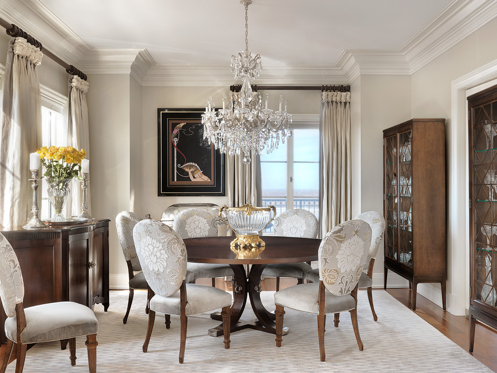 elegant dining room featuring