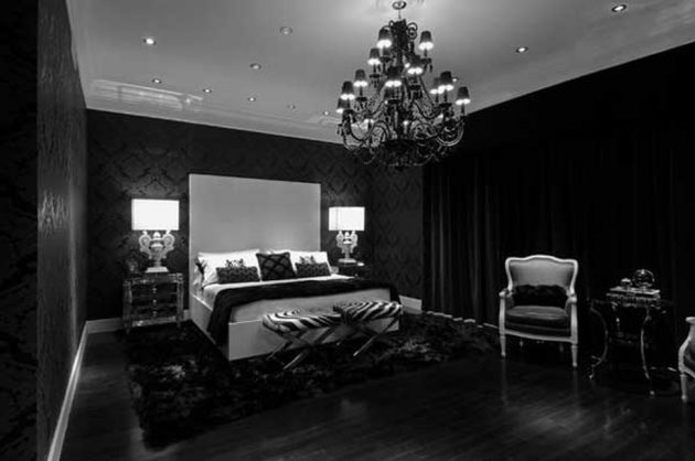 Romantic Dark Bedroom Decor