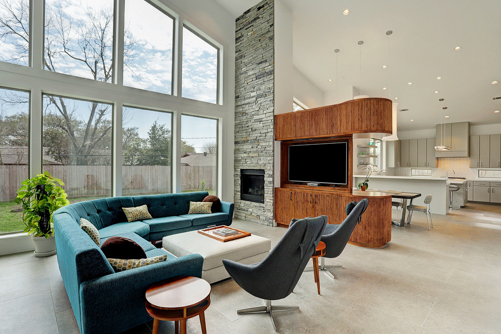 Elegant Mid Century Modern Living Room