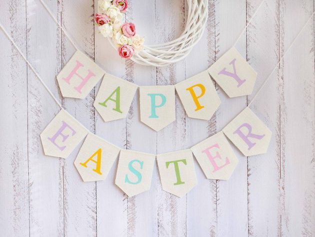 15 Charming Handmade Easter Banner Designs You'd Love To Hang