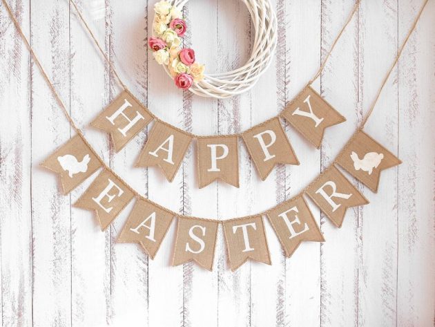 15 Charming Handmade Easter Banner Designs You'd Love To Hang