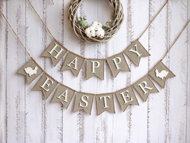 15 Charming Handmade Easter Banner Designs You'd Love To Hang