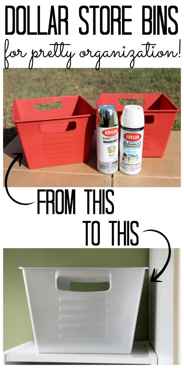 15 Genius DIY Dollar Store Storage Bin Organization Ideas You're Gonna Love