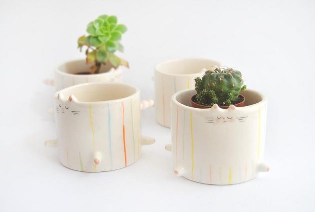 15 Cute Handmade Planter Ideas For Indoor And Outdoor Decor