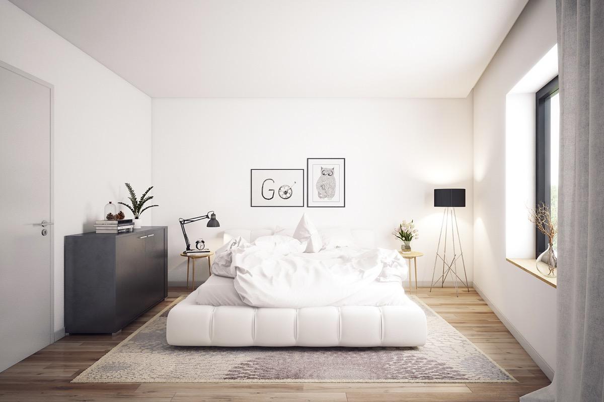 Bedroom Decor With White Walls